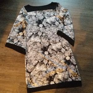 NY&Co. Black and White floral dress